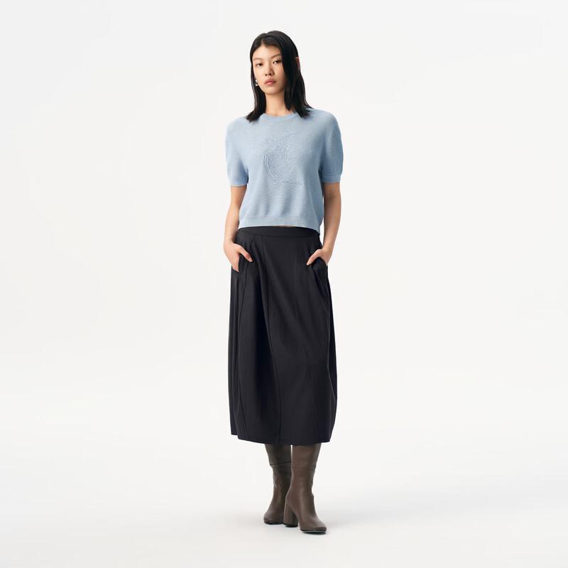 Broadcast American Style Chic Petal Mid-length Skirt