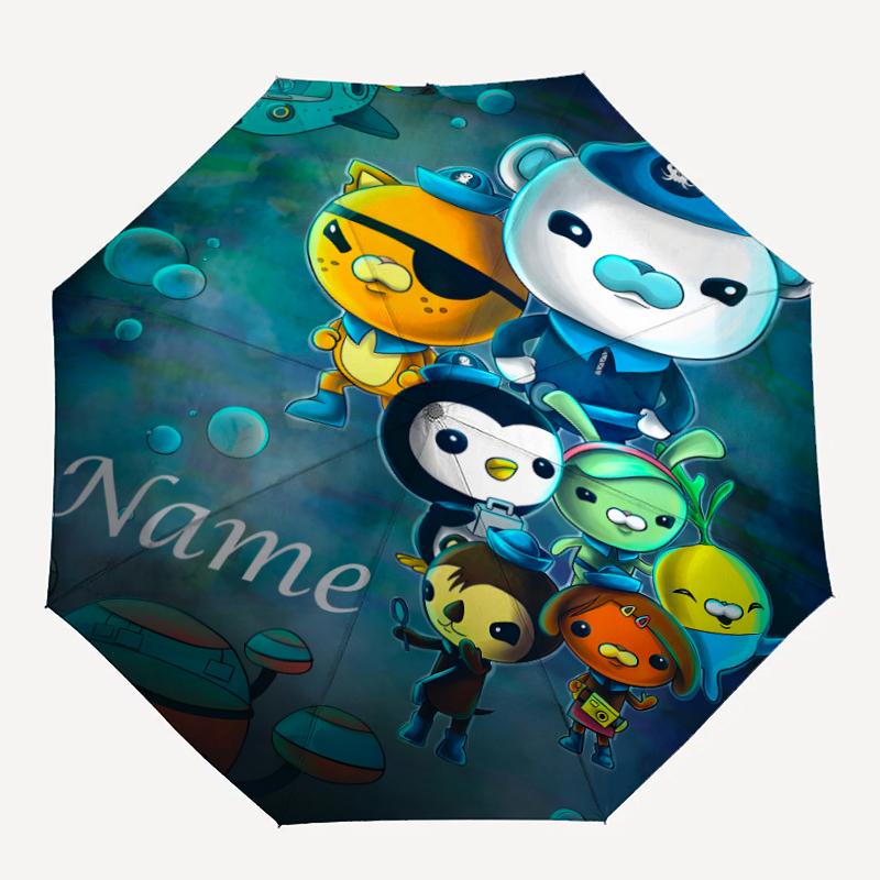 Personalized Name O-OCTONAUTS Print Umbrella - Automatic Open/Close, Eight-Rib Durable Frame, Automatic Folding Umbrella