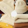 Updated Letter R Embroidery Beanie Hats for Women Girl Autumn Winter Elastic Knitted Skullies Leisure Outdoor Use Ear Warmer Pullover Hat
