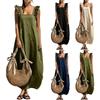 Women's Color Sleeveless Dress and Elegant for Everyday Wear