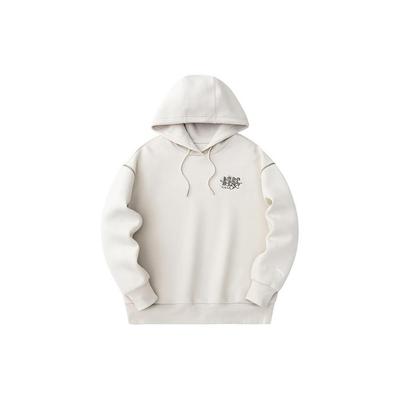 Série Estilo de Vida Moletom Pulôver com Capuz e Letras Feminino Moletom Nude-Damasco-Branco 162418733-3