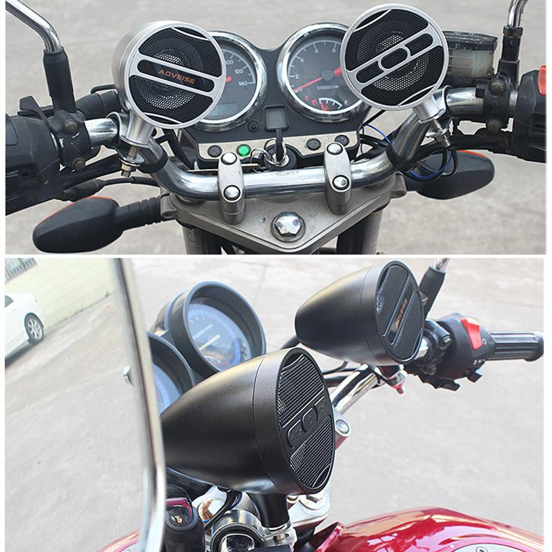 MT473 Waterproof Motorcycle MP3 Player Amplifier Loudspeake 12V Music Player FM Radio Stereo Bluetooth-compatible Speaker