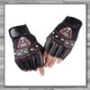 Rex Standard Fingerlose Lederhandschuhe für Rennrad und GT021 Herren Radfahren, Schwarz,
