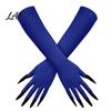 Elastic Polyester Costume Gloves 1 Pair Halloween Ghost Claw Gloves, Long Fingernail Witch Scary Cosplay Handwear Accessory, Dark Party Performance