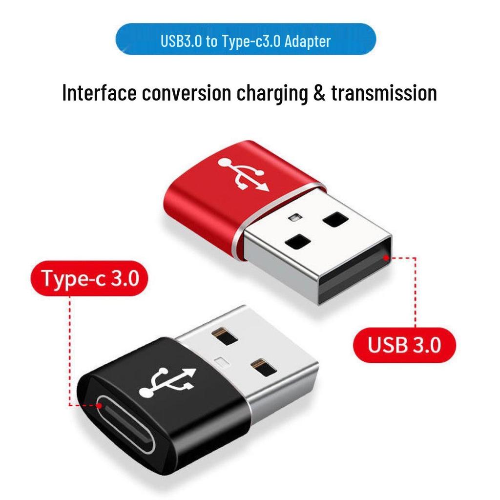USB to Type-C Adapter: Fast Charging & Data Cable Converter, Compatible with Power Banks & Apple Devices