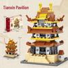 LEGO-Compatible Ancient Chinese Architecture: Yellow Crane & Yueyang Towers Building Set for Children
