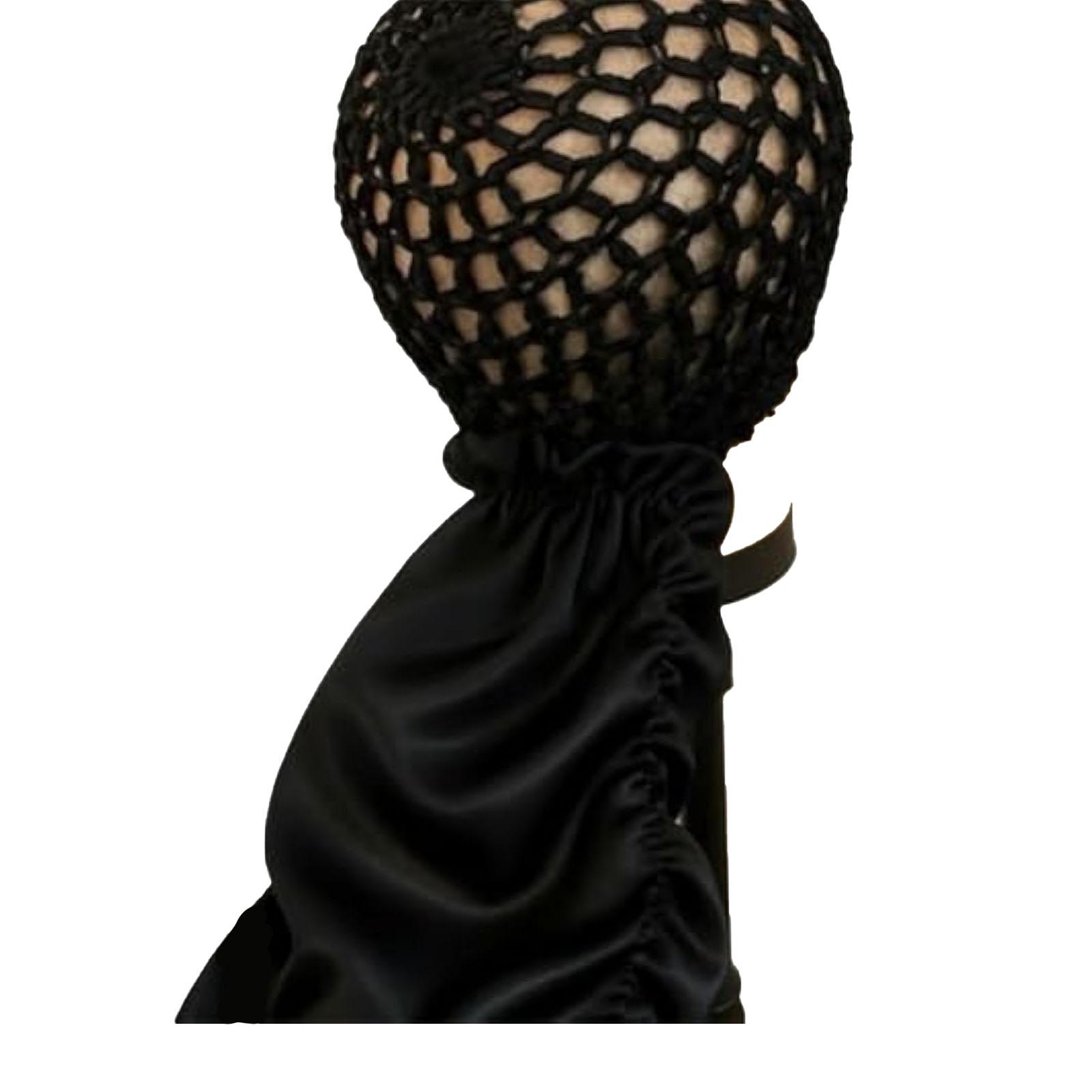 

Шапка-обертывание 2-в-1 с двусторонней и регулируемой повязкой на голову и двойной лентой для натуральных кудрей One Size