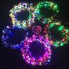 Ten LED Lights Radiant Flower Ring Headwear For Women's Korean Version Vine Head Flower