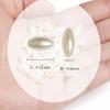200Pcs Long Oval Abs Imitation Pearl Beads White Plastic Loose Spacer For Diy Jewelry Bracelets Necklaces Crafts Making Wedding