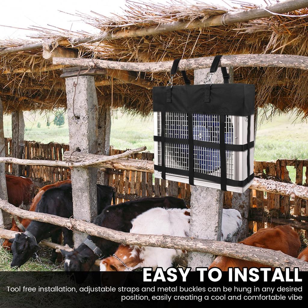 Stable Fan Bracket Bag, Adjustable Horse Fan Bag, Suspended Fan Mesh Bag, Stable Fan Bag