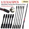 Fishing Rod Holder Strap Breathable Fishing Rod Strapping Wrap Splash-resistant Wear-resistant Adjustable Outdoor Fish Tool