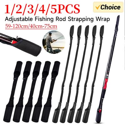 Fishing Rod Holder Strap Breathable Fishing Rod Strapping Wrap Splash-resistant Wear-resistant Adjustable Outdoor Fish Tool