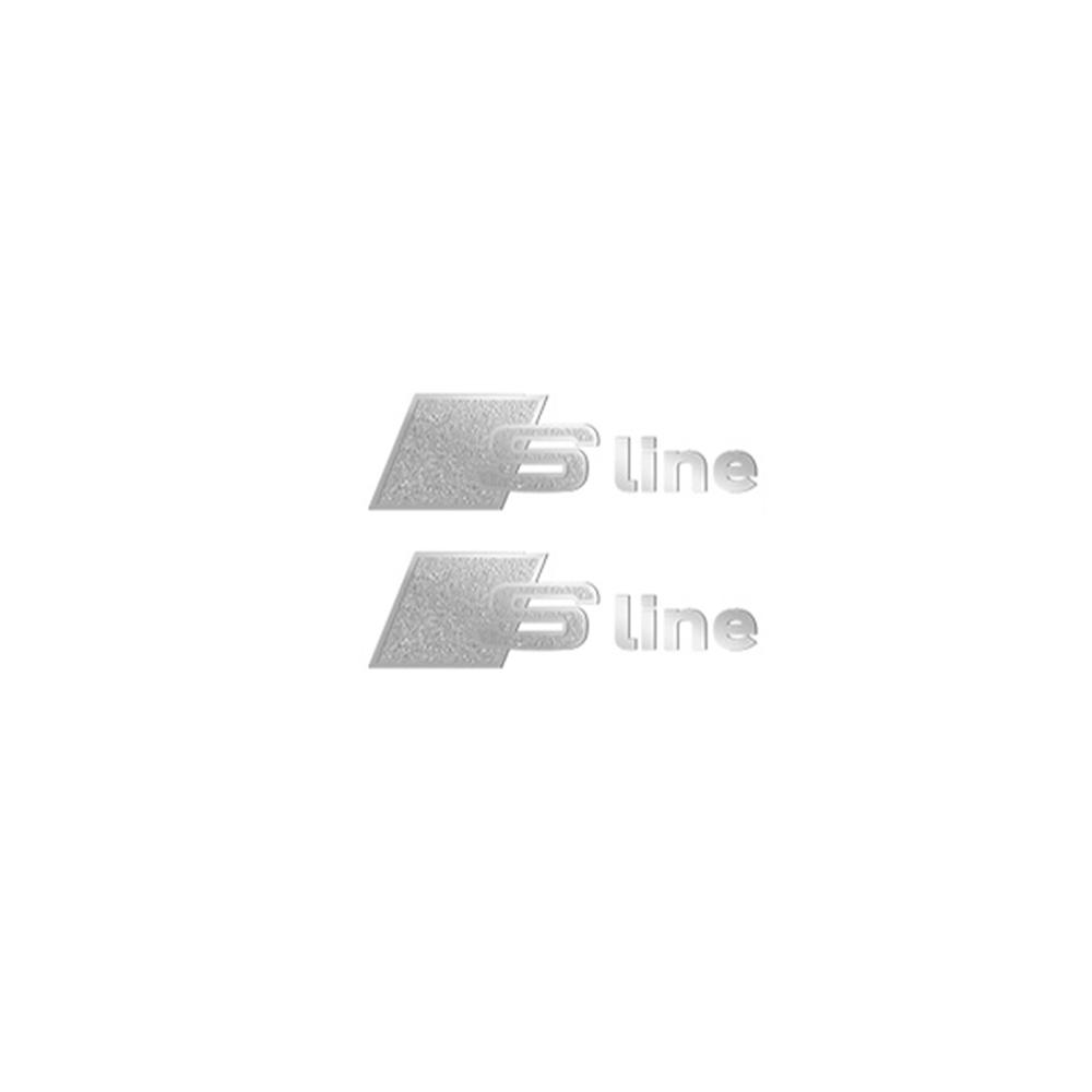 2026 2/5/10PCS Car Aluminum Sticker Interior Badge Decal Decoration For S1 SLINE A3 Q5 B9 A2 C6 A4 B8 8P 8V B6 A5 A6 C7 Q7 RS TT Q8 2x