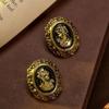 Vintage European American Western Antique Earrings Medieval Court Style Making