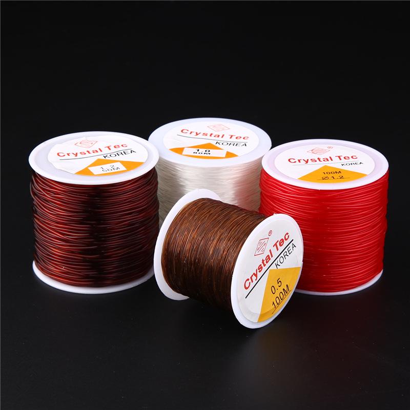 Garnet & Agate Buddha Bead Bracelet with Transparent Elastic Cord