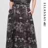 ELLASSAY Chinese Style Ink Wash A-line Skirt