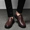 Men Casual Loafers Comfortable Lightweigh Walking Footwear  Breathable Slip On Male Leather Shoes