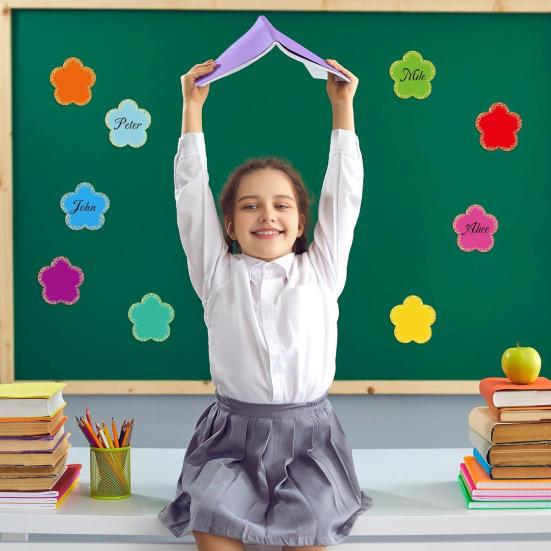 Yousheng 90 Sheets Colorful Decorative Borders Star Paper Cutting Bulletin Board Cutouts DIY Classroom Supplies