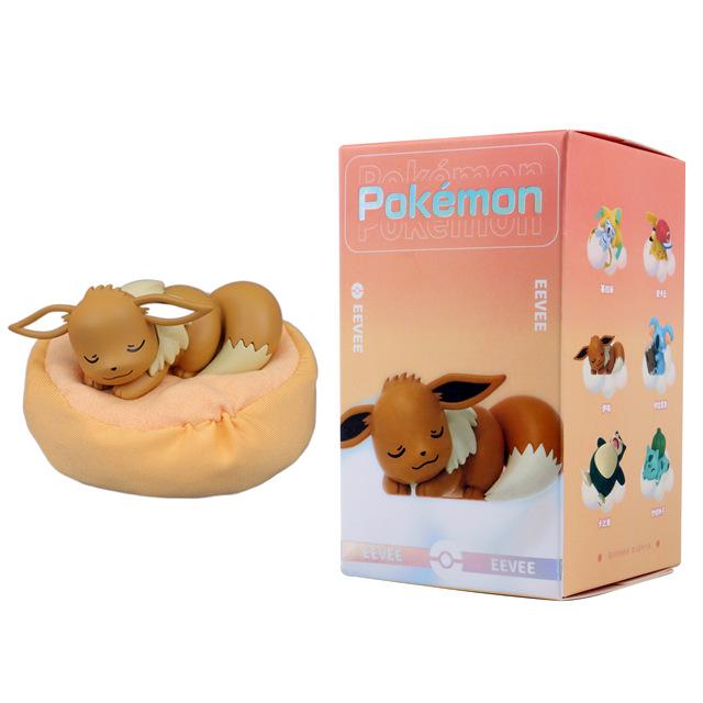 Original Cute Pokemon Model Toy Pikachu Charmander Bulbasaur Eevee Snorlax Action Figure Desktop Ornament
