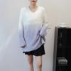 --Imitation mink velvet knitted sweater top autumn and winter new loose soft waxy sweater pullover woman