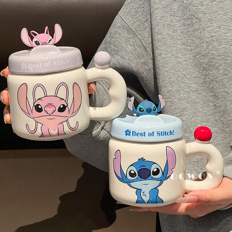 2025 New Style Ceramic Stitch Mug with Lid - Perfect Gift for Girls