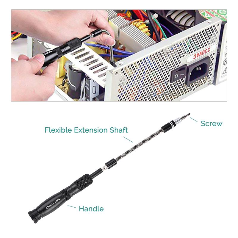 69 i 1 Precisionsskruvmejselsats med 66 Bits Magnetisk Skruvmejselsats Handverktyg Elektronikreparationsverktygssatser