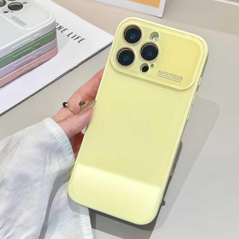 

Summer Candy Color Large Window Glass iPhone 17 Pro Max Case for Women - Fits Apple 15 & 14, Minimalist Design for iPhone 13 iPhone 14 Pro