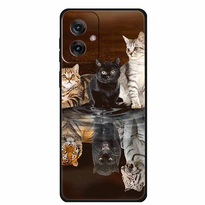 Etui do Motorola Moto G55 5G Luksusowe Miękkie Silikonowe TPU Tylna Osłona Etui na Telefon dla MotoG55 Ochronne Odporne na Wstrząsy Kolorowe Fundas