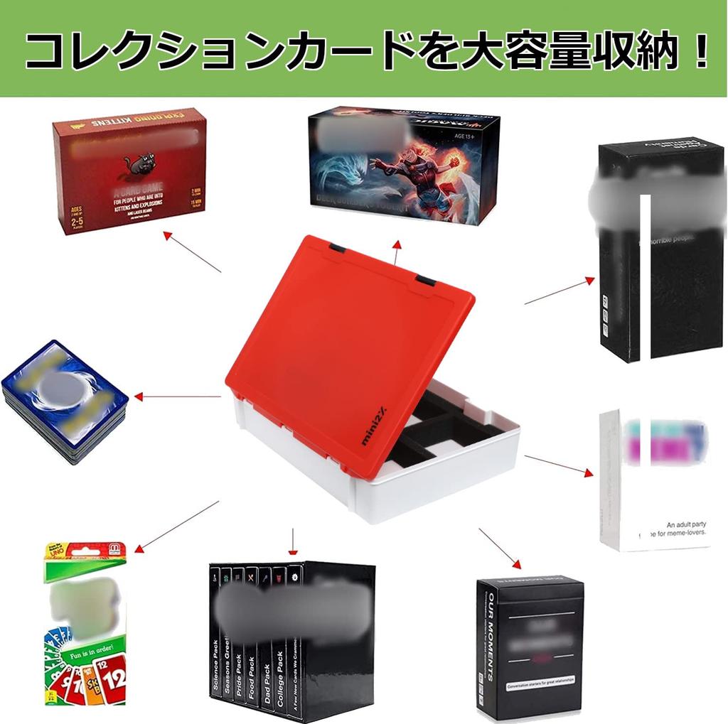 mini2x Large Capacity Trading Card Case Box Holds Over 2000 Cards
