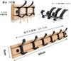 MDKDKDL Wall Portable Natural Bamboo Storage Coat Hat Clothes Natural Wall-Mounted Hooks, Hanger, Hooks, Organization, Hooks, Hook, Hook, Hook,