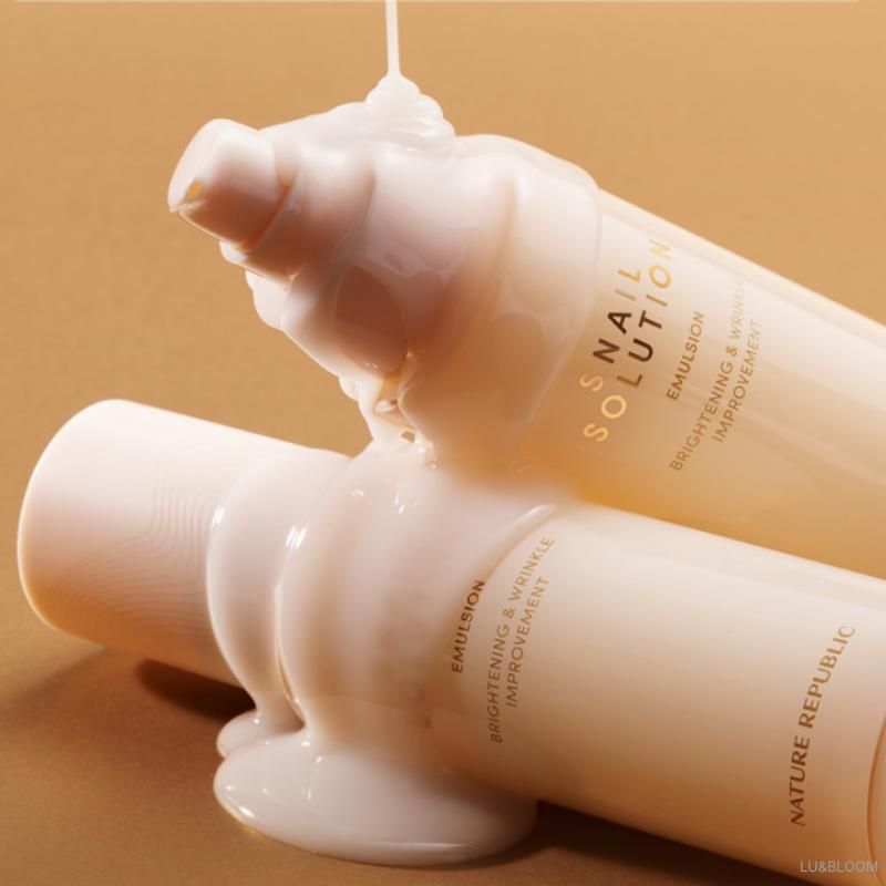 Nature Republic Snail Solution Skin Care 2-Set (Skin Booster 130ml + Emulsion 120ml) (+Free Gift)