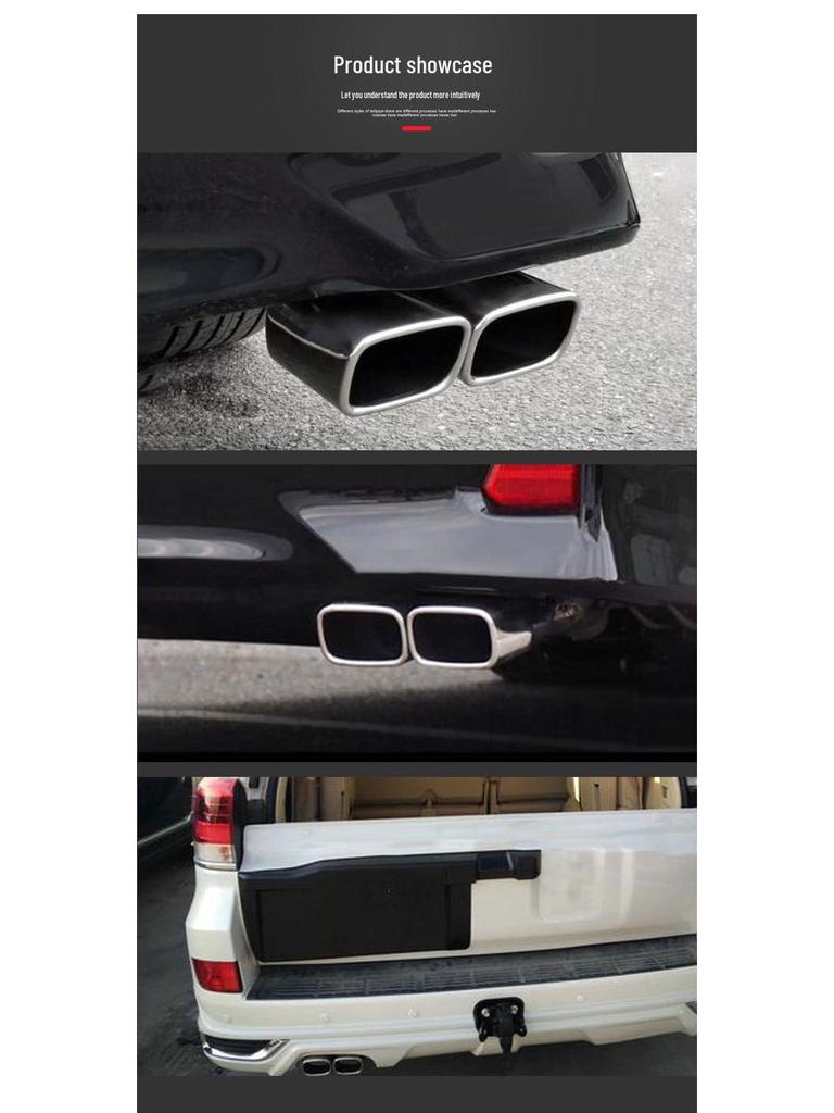 Stainless Steel Tailpipe for Toyota Noah/Voxy/Esquire 80 Series