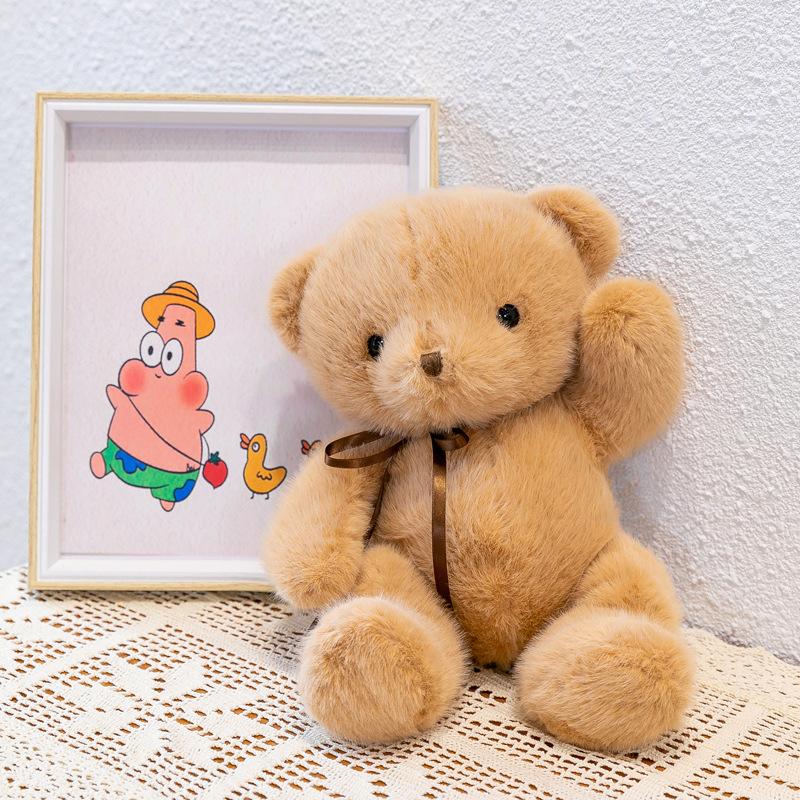 Bärenhirse Puppe Bär Plüsch Kissen Spielzeug Umarmungspuppe Kinderzimmer Greifautomat Puppe Geschenk Niedlich Lustig