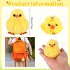 50Pcs Plush Chicks Keychain Large Fluffy Chicks Realistic Plush Chick Keychain Plu-Sh Pendant Easter Keyrings For Halloween, Chr