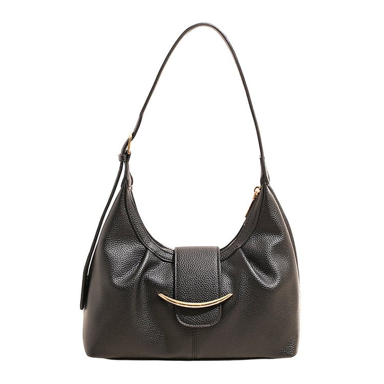 Women's Soft Leather Underarm Bag Casual Commuter Shoulder Bag