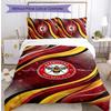 Set Lenzuola Stampato Brentford Football 3 Pezzi, Comodo Set Copripiumino per Camera da Letto Amico della Pelle