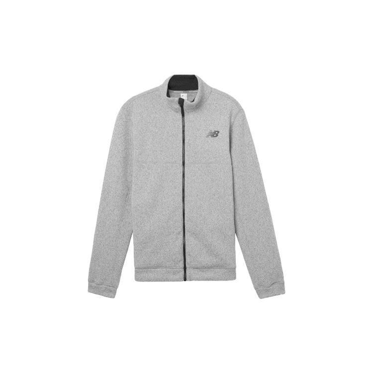 

Мужская термокуртка New Balance с длинным рукавом и логотипом, серая MJ93907