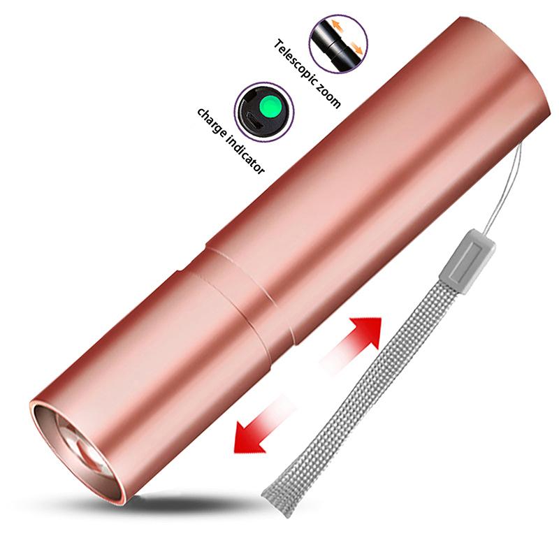 Led Strong Light Flashlight Rechargeable Multi-Purpose Long-Distance Shooting Portable Super Bright Household Small Mini Portabl