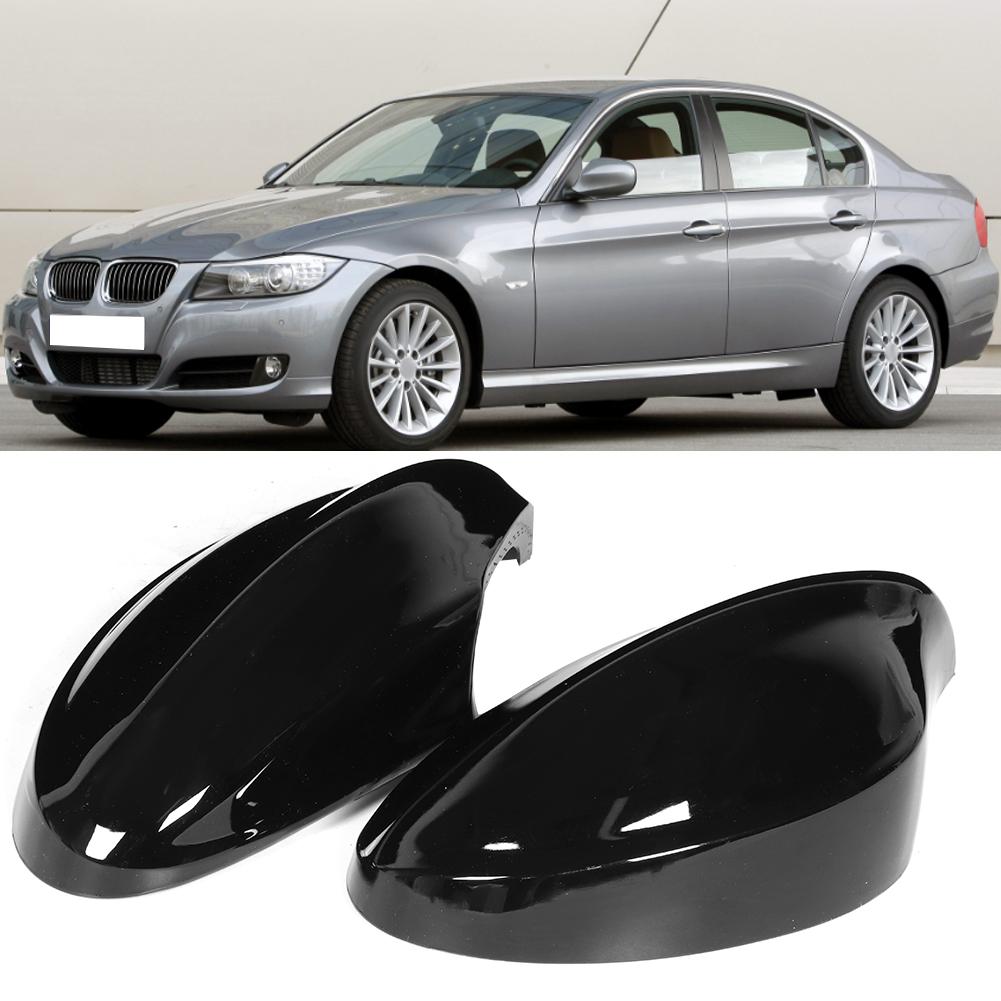 Pair of Rearview Mirror Cover Caps 51167135097 51167135098 Fits for E90 E91 325i 328i Sedan 330i