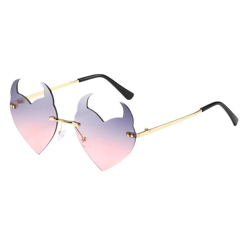 Trendy Stylish Irregular Sunglasses For Parties And Festivals With Uv380 Protection