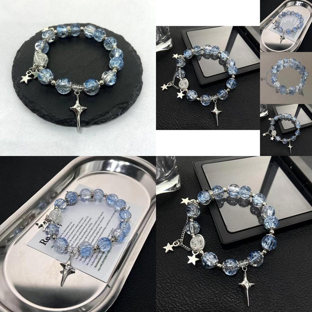 Exquisite Butterfly Pendant Handmade Glass Beaded Bracelet For Women Unique Design