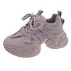 Genuine Leather Elevator Platform Dad Shoes Women's Ins Spring New Platform All-Matching Small Casual Sneakers