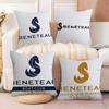 Cartoon BBeneteauS YYachts Cushion Cover Natural Linen Organic Fabric DoubleSided Printing Sofa Home Decor Breathable