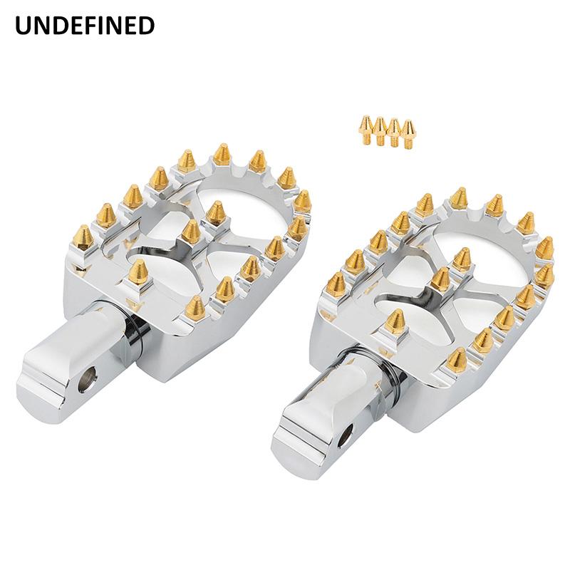 MX Wide Foot Pegs Softail Front Rear Footrests for Harley Softail Fatboy Street Bob FXBB Breakout Slim FLSL FXFB FXDR