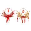 Chinese New Year Decorations Window Lucky Cats Wreath for Holiday Home Decor