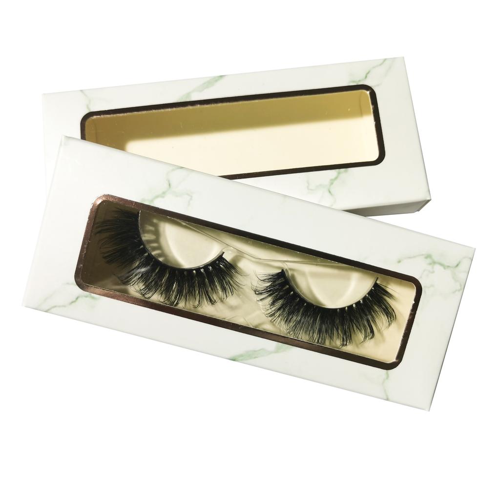 Richsky 3D Mink Lashes With Eye Lash Packaging Box Bulk Fluffy Handmade Mink Eyelash