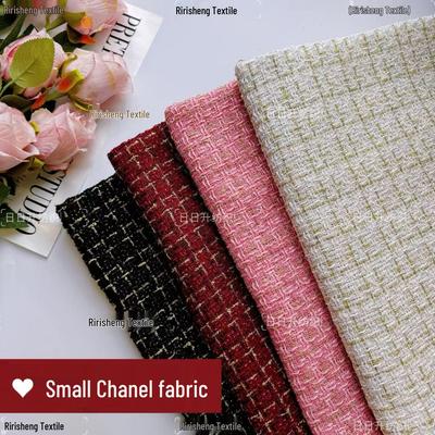 Tissu Plaid Fil Doré pour Bouquets et Sacs Fait Main DIY