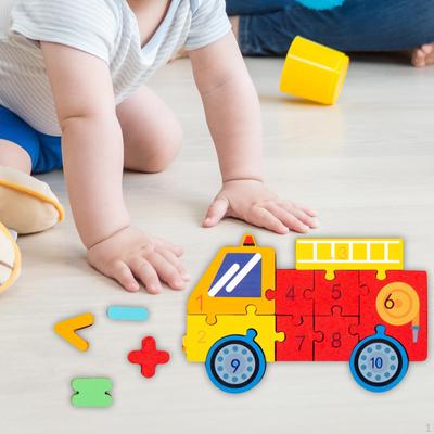 Digitální stavebnice Dřevěné puzzle Zvířata Dětské puzzle pro mateřskou školu