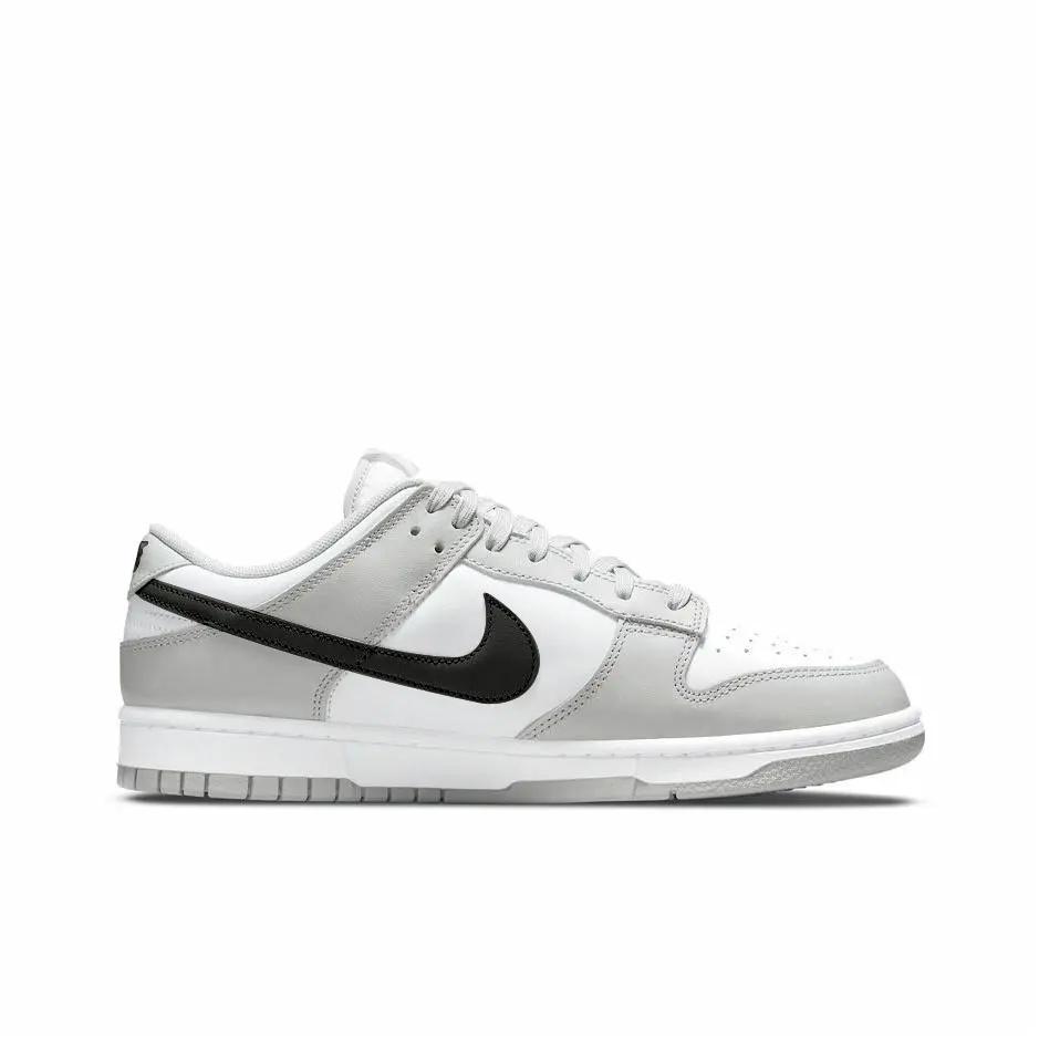 Nike Dunk Slip Resistant Abrasion Resistant Low top Skateboard Shoes Men's Black Gray DD1391-103(Team856-)