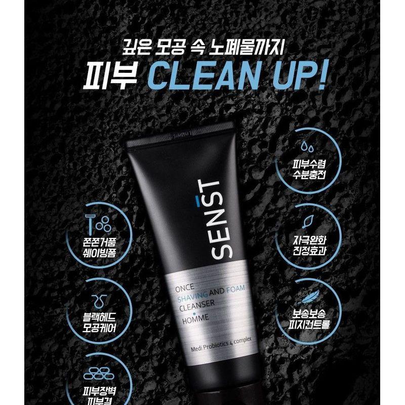 MediFlower - Senst Once Shaving And Foam Cleanser Homme